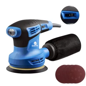 280W ELECTRIC RANDOM ORBITAL SANDER ROTARY PALM CIRCULAR DISC 125mm