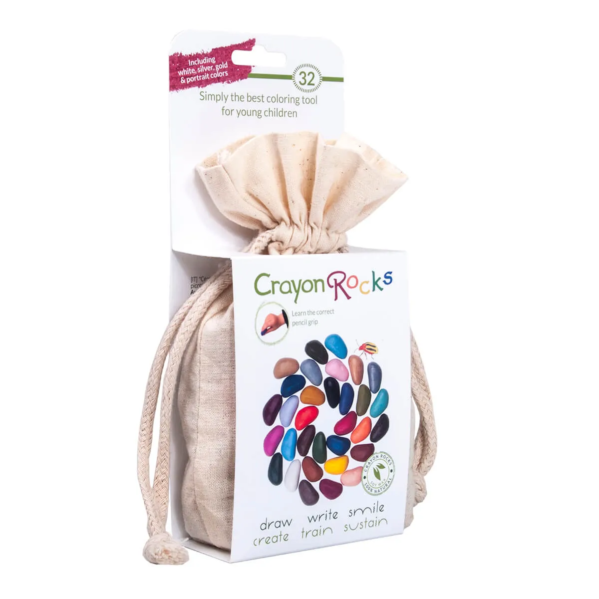 32 Piece Set in Cotton Bag by Crayon Rocks