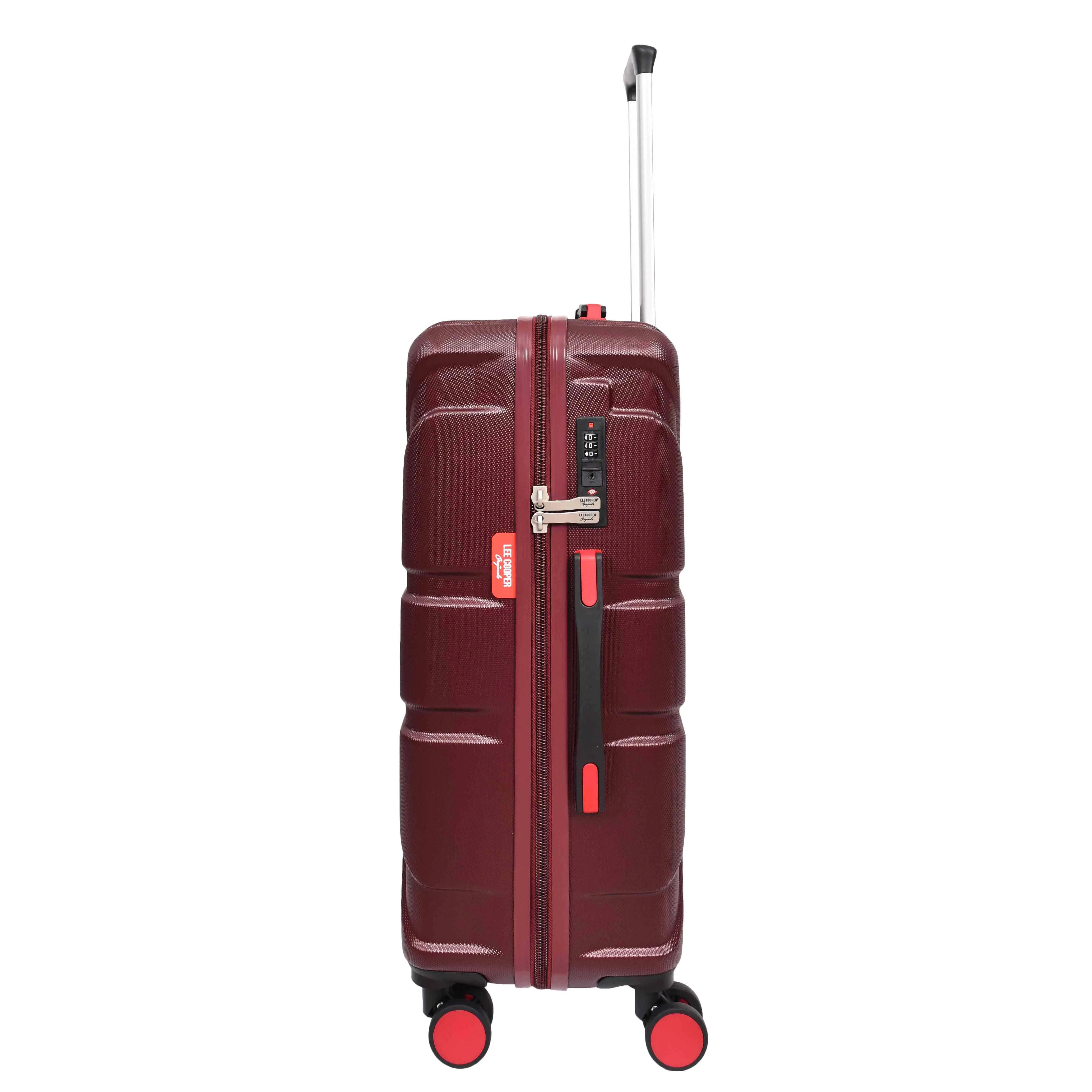 4 Wheel Spinner TSA Hard Travel Luggage Union Jack Wine