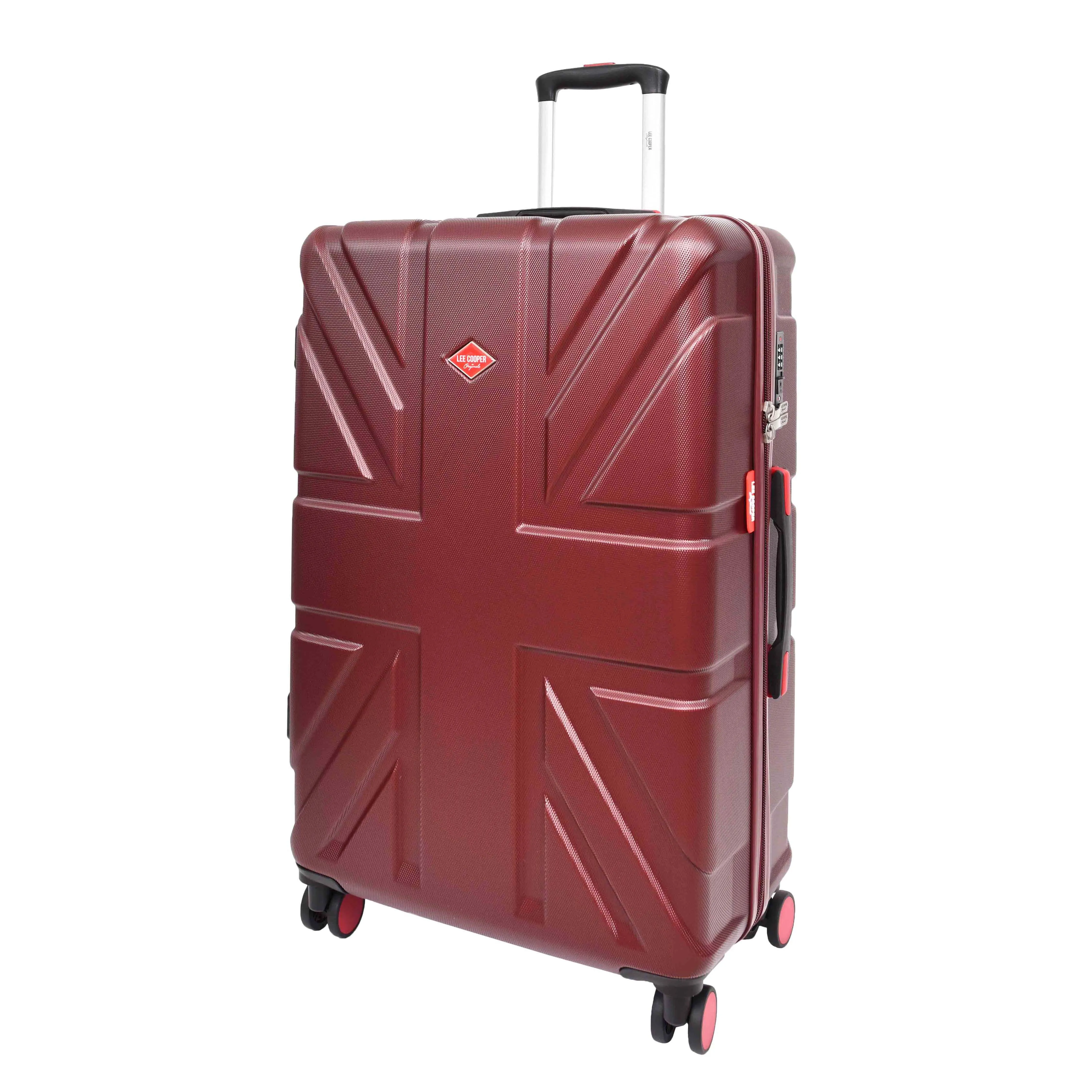 4 Wheel Spinner TSA Hard Travel Luggage Union Jack Wine