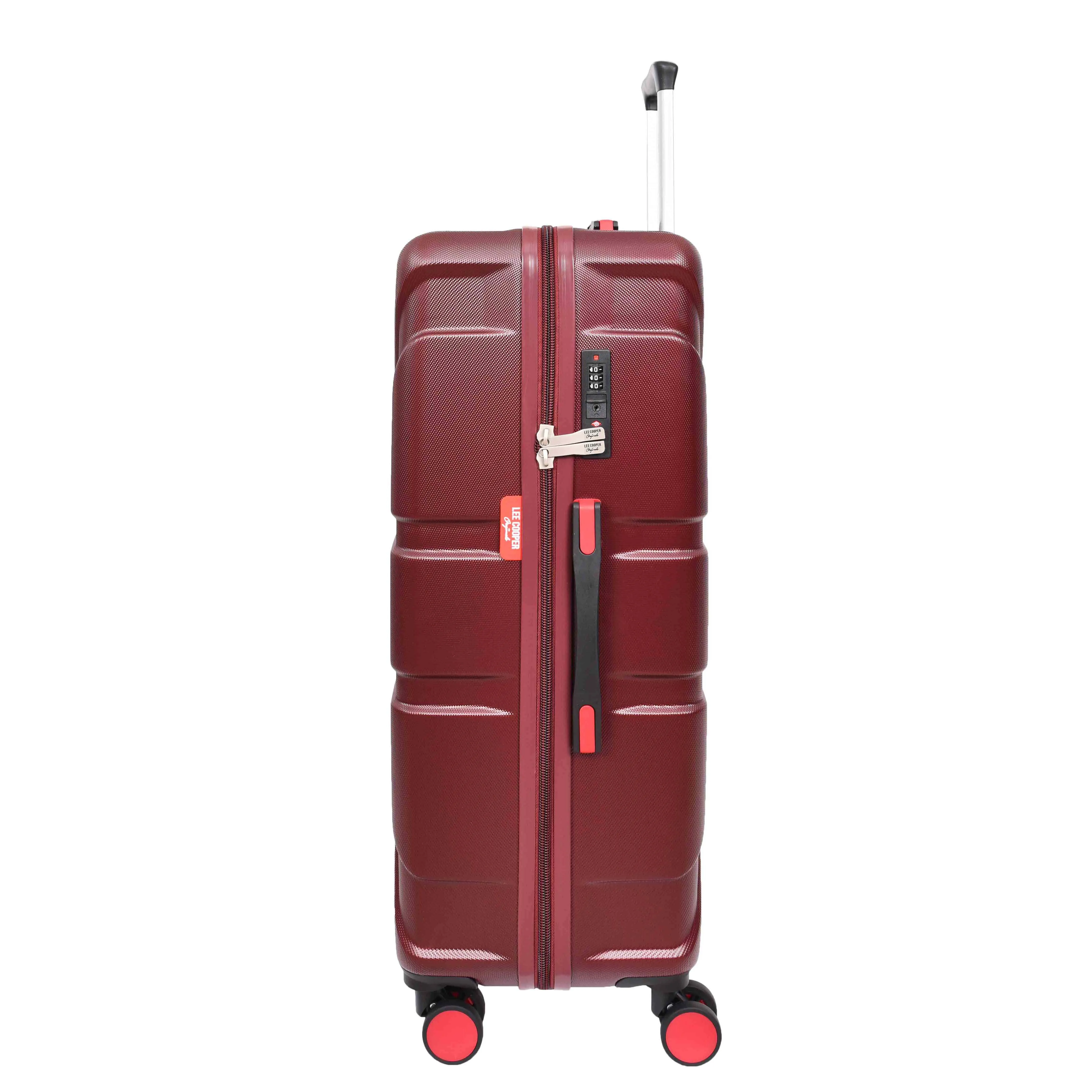 4 Wheel Spinner TSA Hard Travel Luggage Union Jack Wine