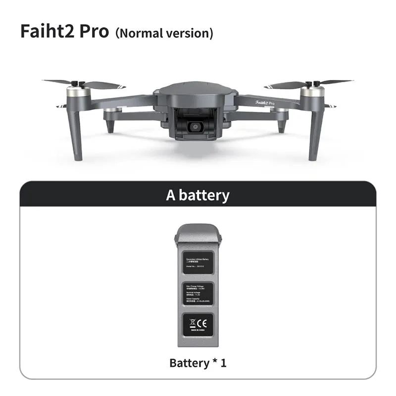 4K Drone Cfly Faith2 PRO 3-Axis Gimbal HD Camera 360° Rotating Radar Obstacle Avoidance 6KM FPV GPS 5G Wifi Quadcopter