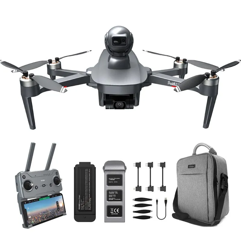 4K Drone Cfly Faith2 PRO 3-Axis Gimbal HD Camera 360° Rotating Radar Obstacle Avoidance 6KM FPV GPS 5G Wifi Quadcopter