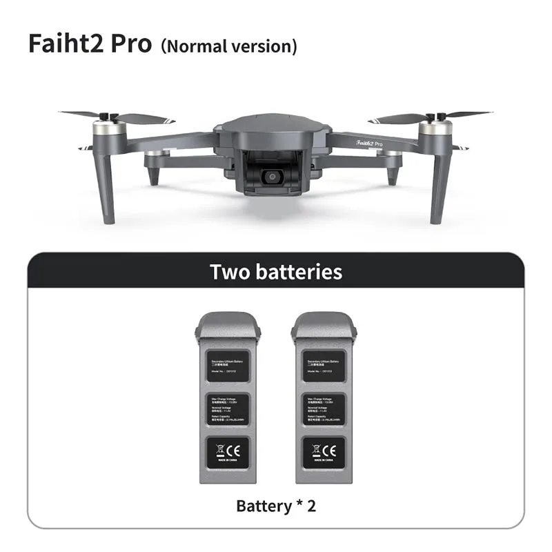 4K Drone Cfly Faith2 PRO 3-Axis Gimbal HD Camera 360° Rotating Radar Obstacle Avoidance 6KM FPV GPS 5G Wifi Quadcopter