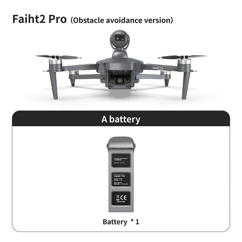 4K Drone Cfly Faith2 PRO 3-Axis Gimbal HD Camera 360° Rotating Radar Obstacle Avoidance 6KM FPV GPS 5G Wifi Quadcopter