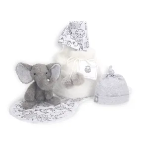 5 Piece Gray/White Baby Gift Set