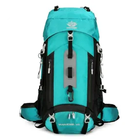 60L Hiking Backpack Large Capacity Waterproof Camping Backpack with Reflective Strip for Mountaineering Trekking Traveling