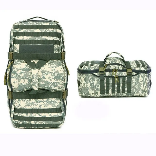 60L Molle Military Outdoor Tactical Shoulder Duffel Backpack