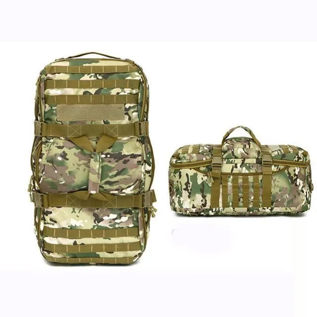 60L Molle Military Outdoor Tactical Shoulder Duffel Backpack