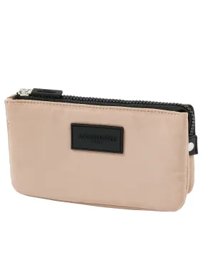 Accessorize London Women's Faux Leather Pink Small Nylon Pouch