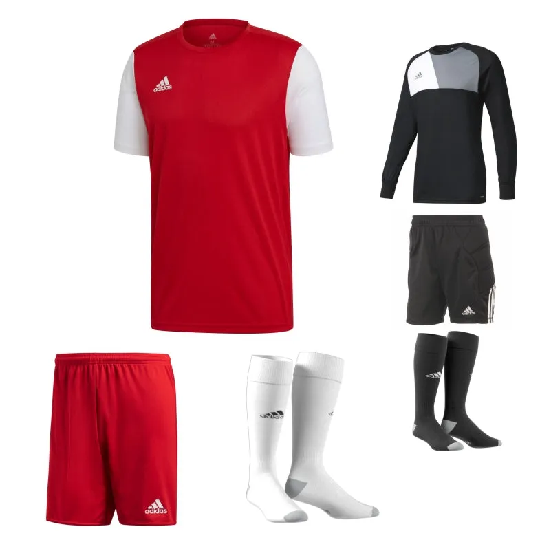 ADIDAS ESTRO 19 SS KIT BUNDLE POWER RED