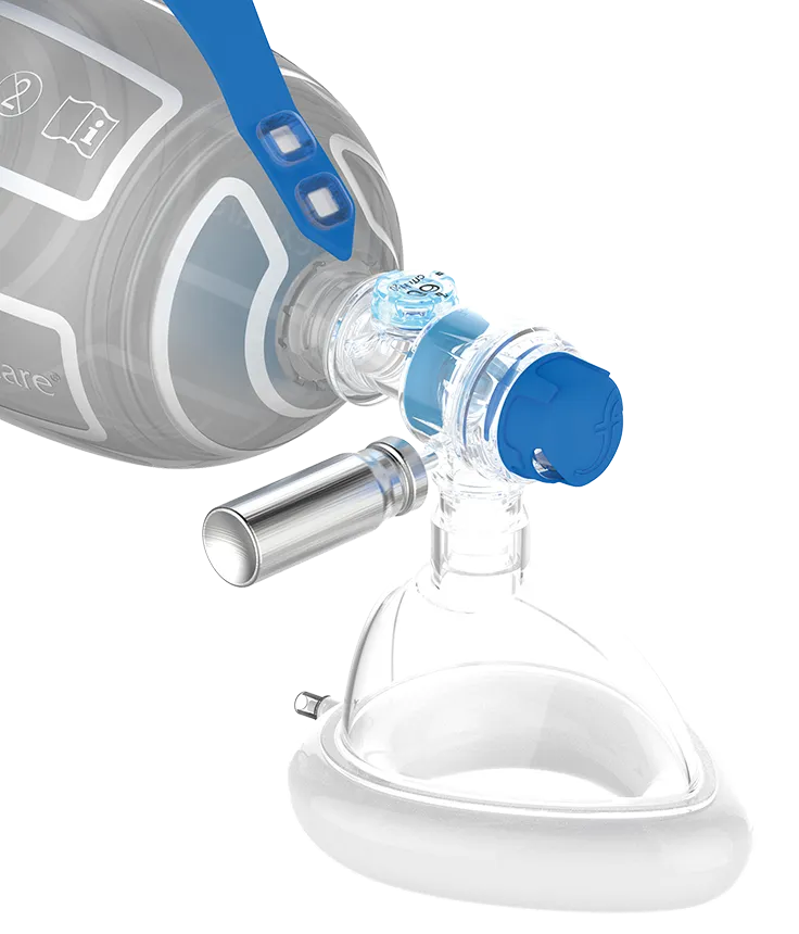 ADULT BVM DISPOSABLE RESUSCITATOR FLEXICARE ONE HANDED OPERATION