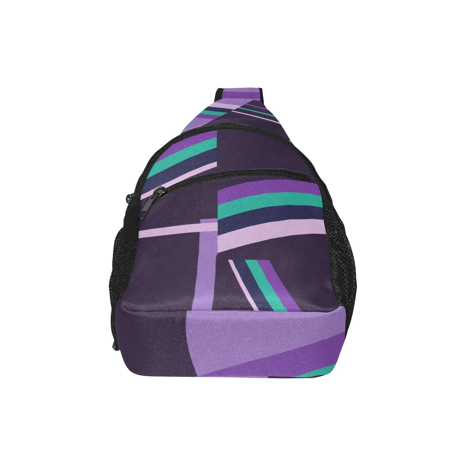 AJ Canvas Sling Bag - Purple Plaid