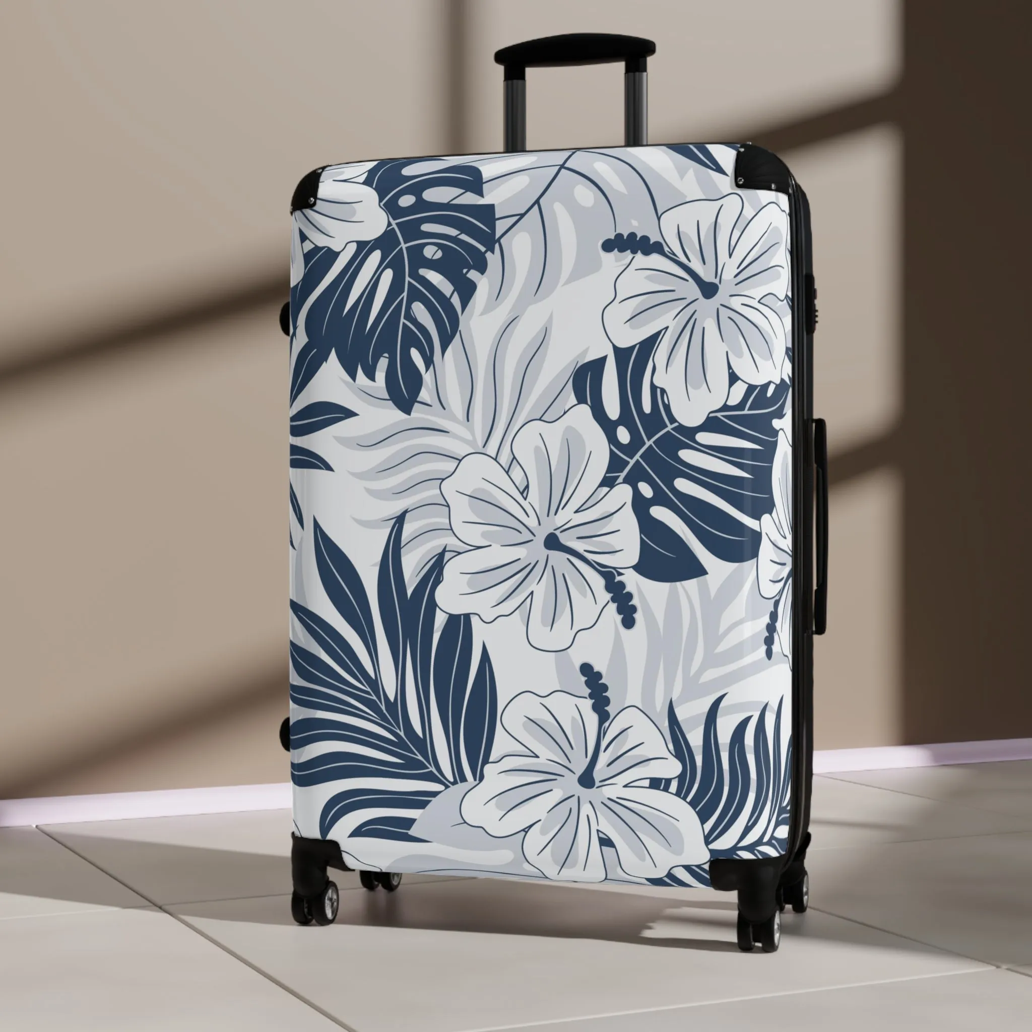 Aloha Hand Drawn Tropical Suitcase