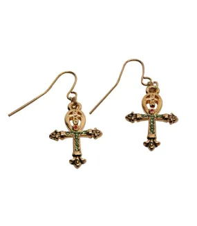 ANKH CROSS EARRINGS C/60