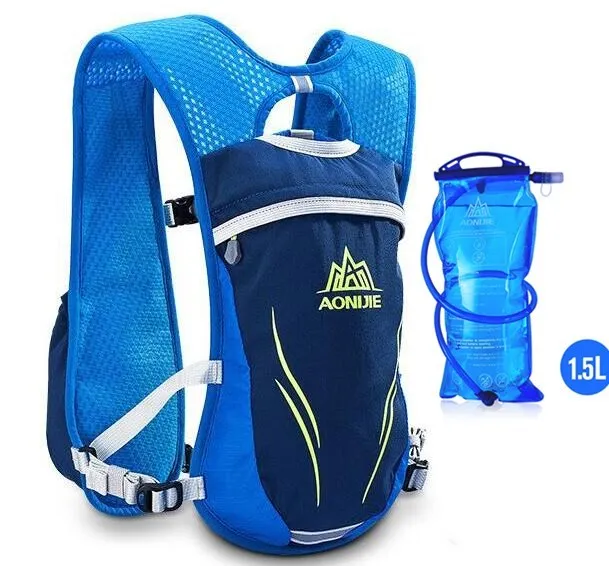 AONIJIE Running Marathon Hydration Nylon 5.5L Outdoor Running Bags Hiking Backpack Vest Marathon Cycling Backpack