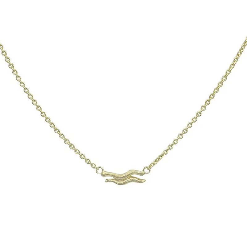 Aquarius 14k Gold Vermeil Necklace