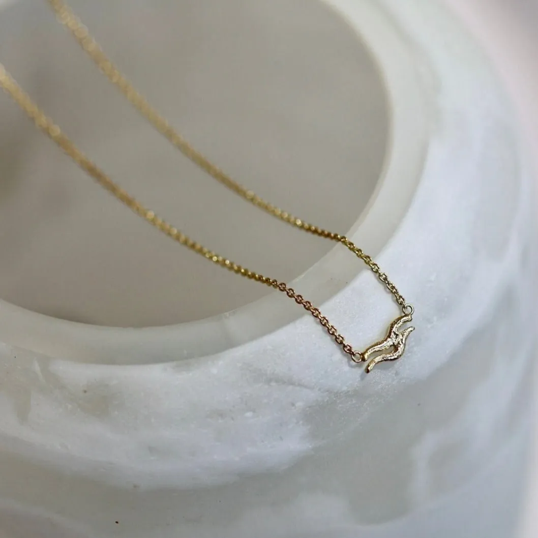 Aquarius 14k Gold Vermeil Necklace