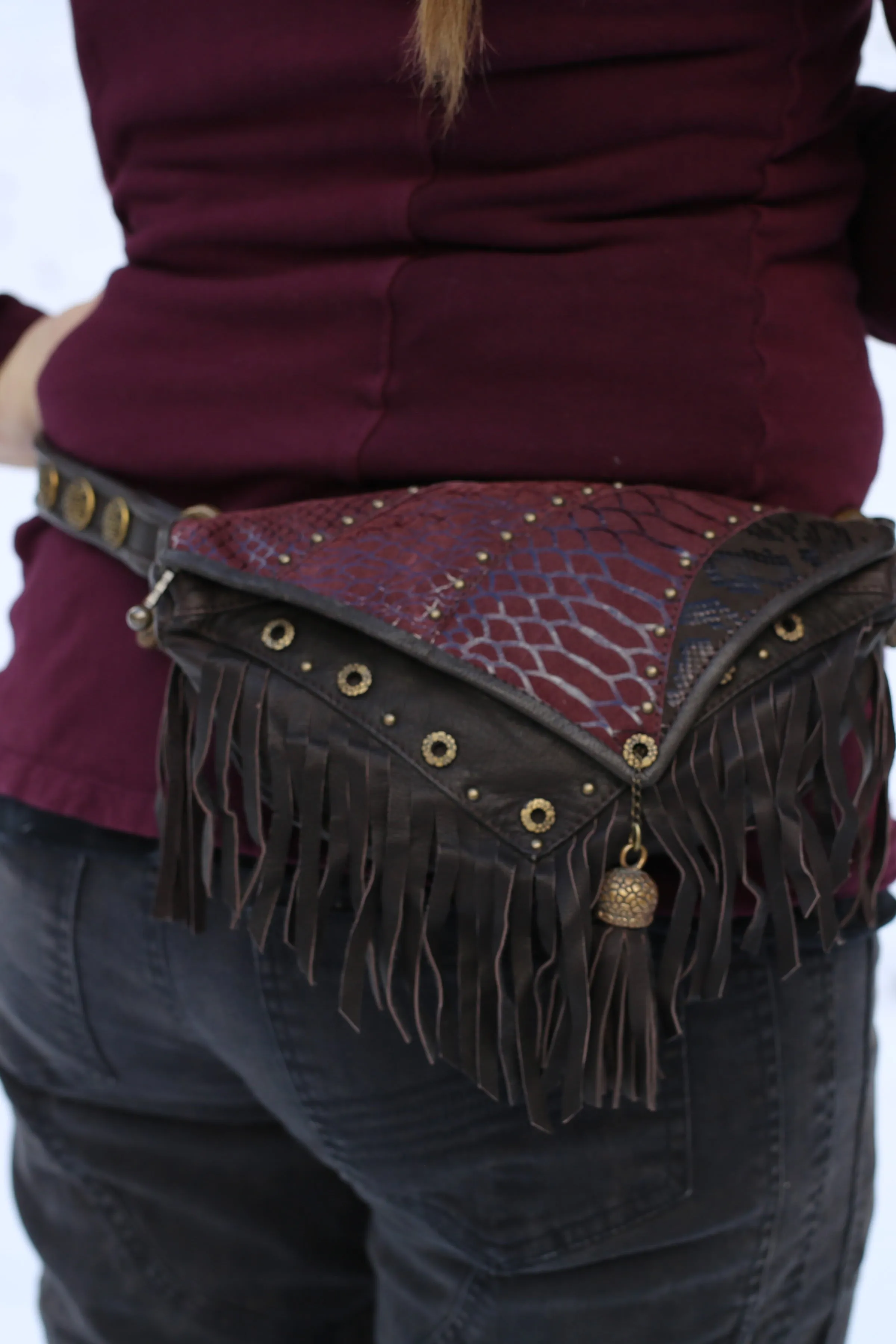 Asli Tassel Bag - Maroon