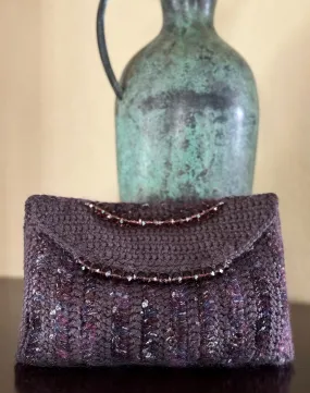 Aubergine - Vintage Crochet Bag