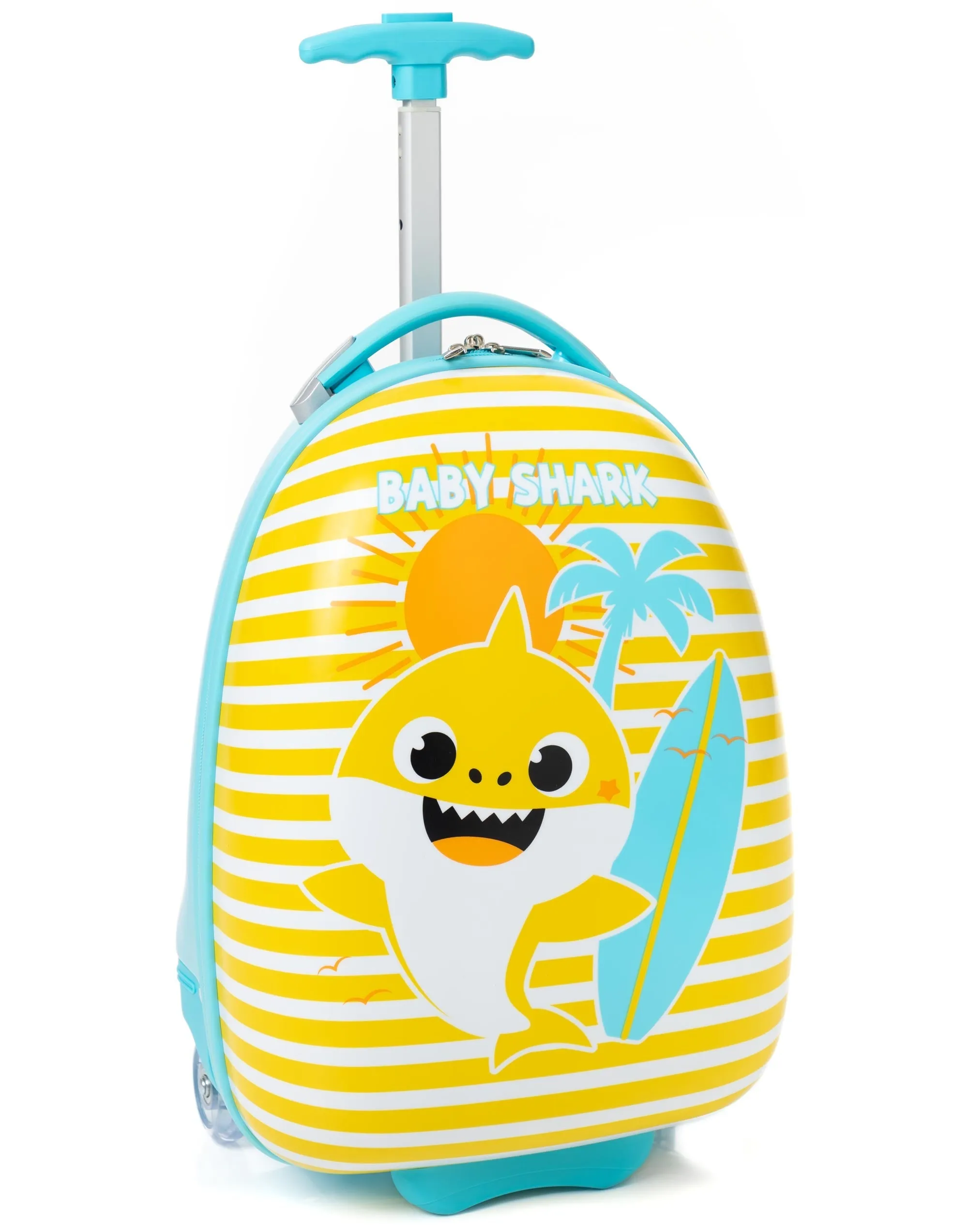 Baby Shark Unisex Kids Yellow Small Suitcase