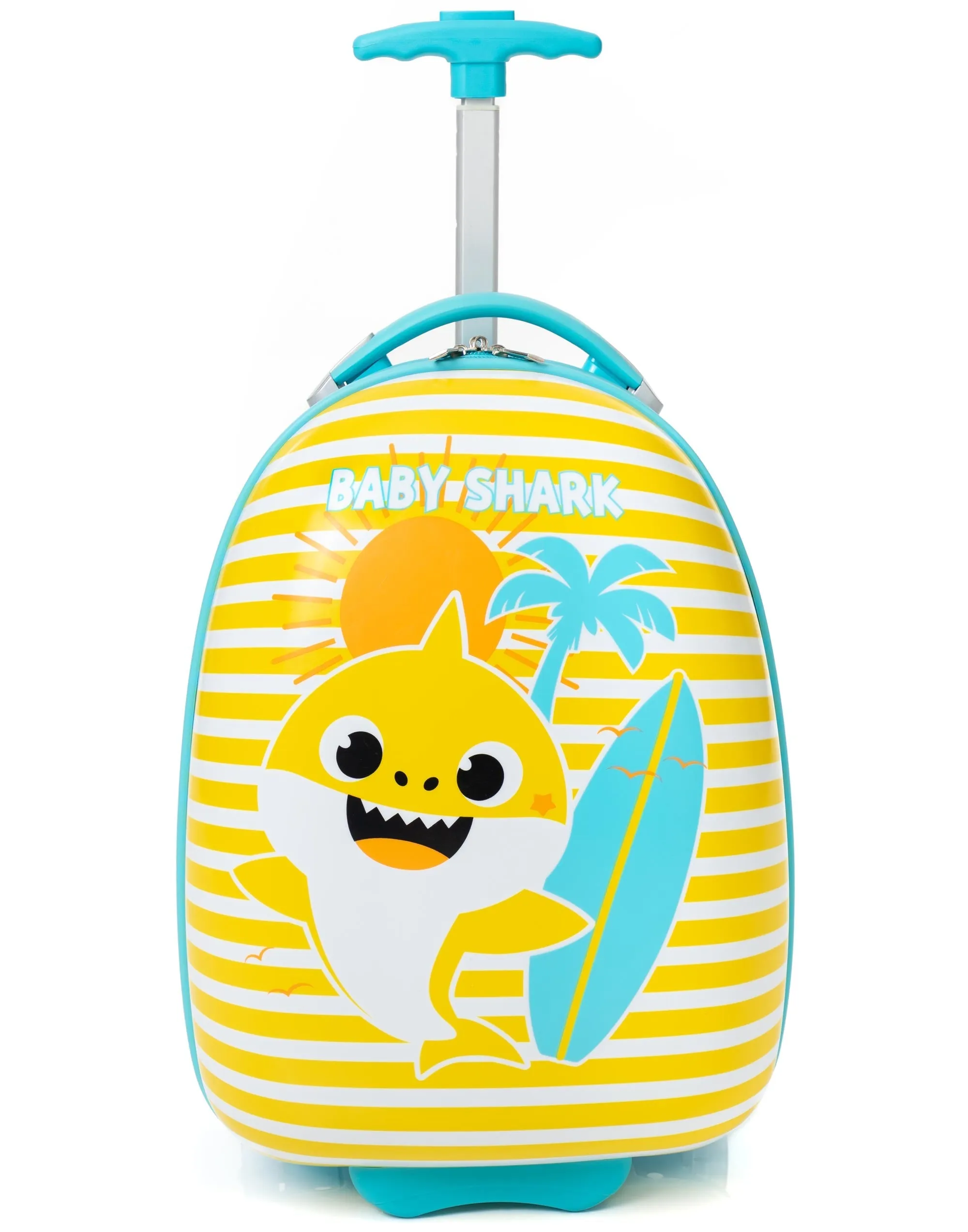 Baby Shark Unisex Kids Yellow Small Suitcase