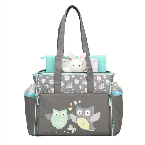 Babyboom Owl Zip Front Tote Diaper Bag