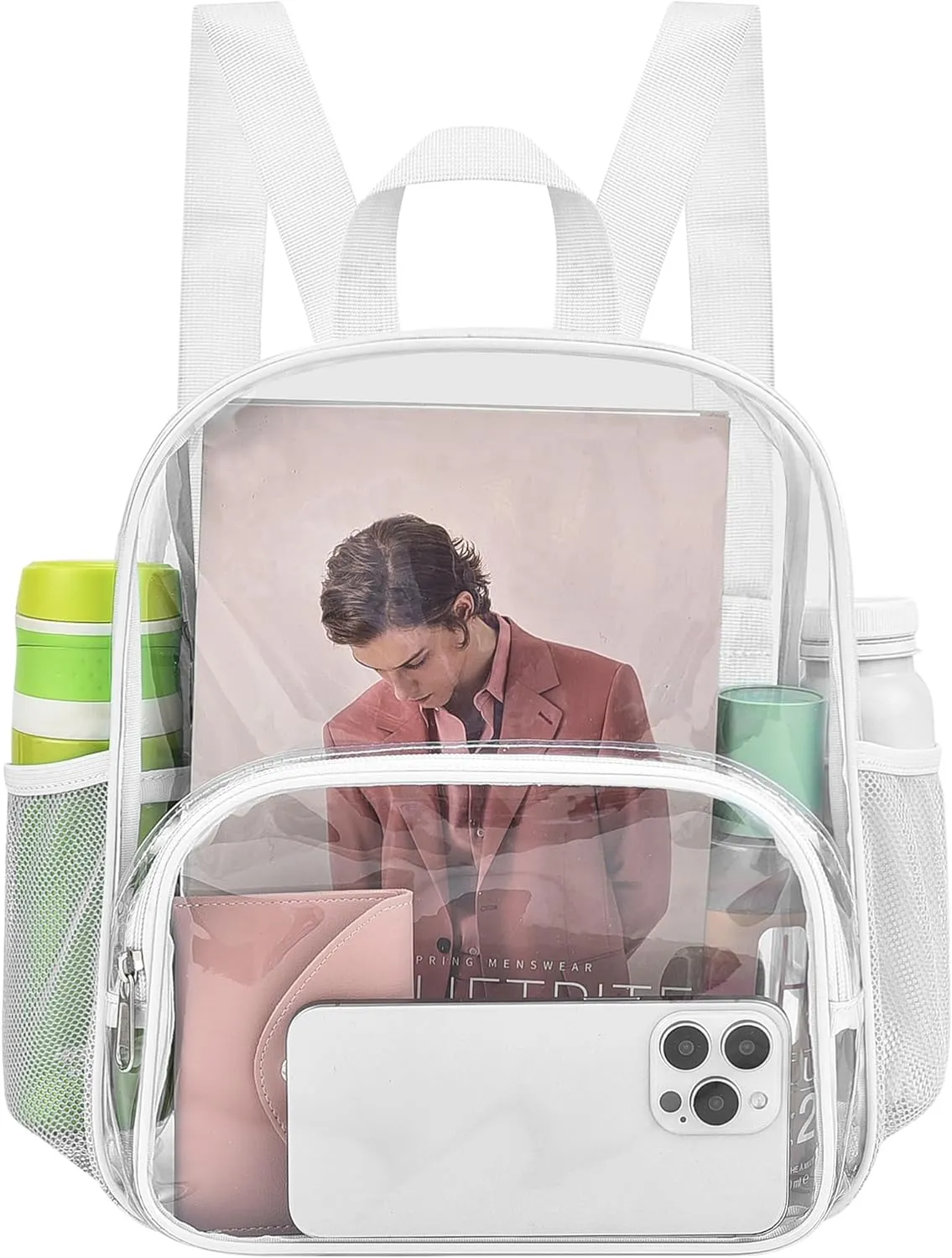 Back To School Purple Clear Backpack