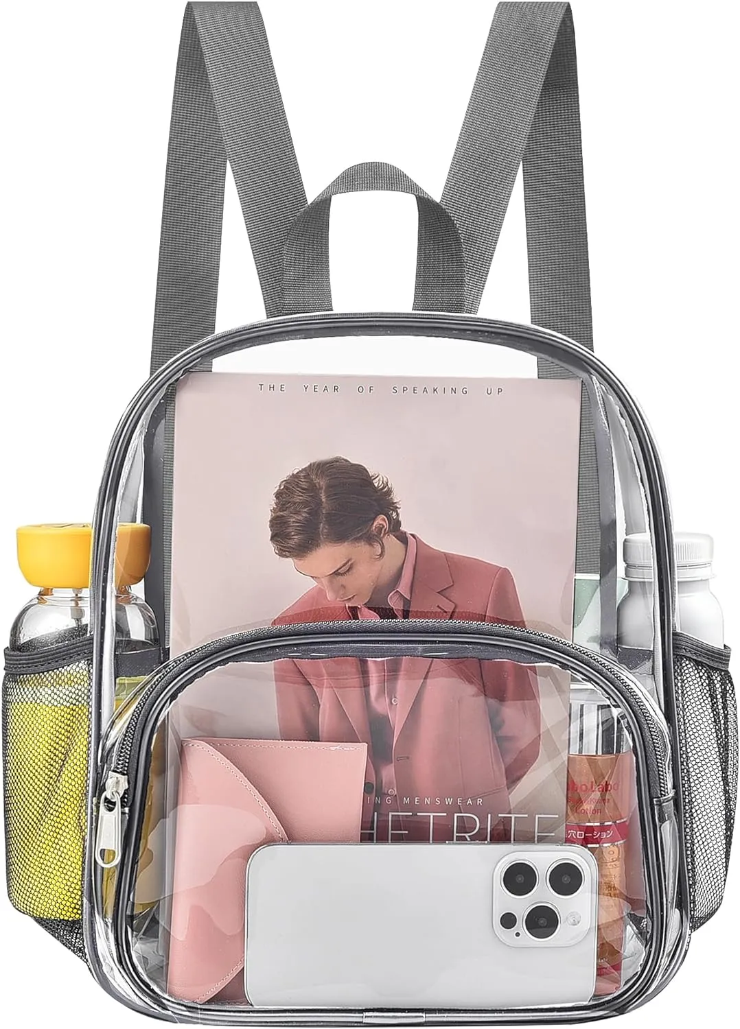 Back To School Purple Clear Backpack