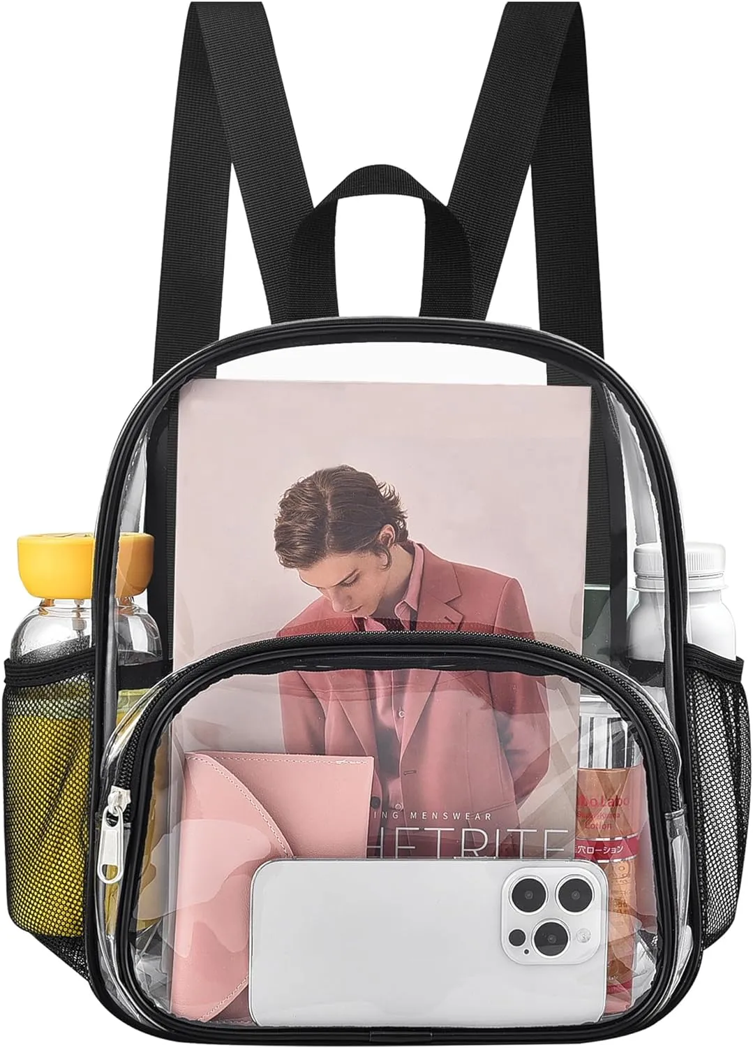 Back To School Purple Clear Backpack