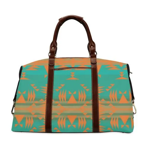 Between the Mountains Deep Lake Orange Classic Travel Bag