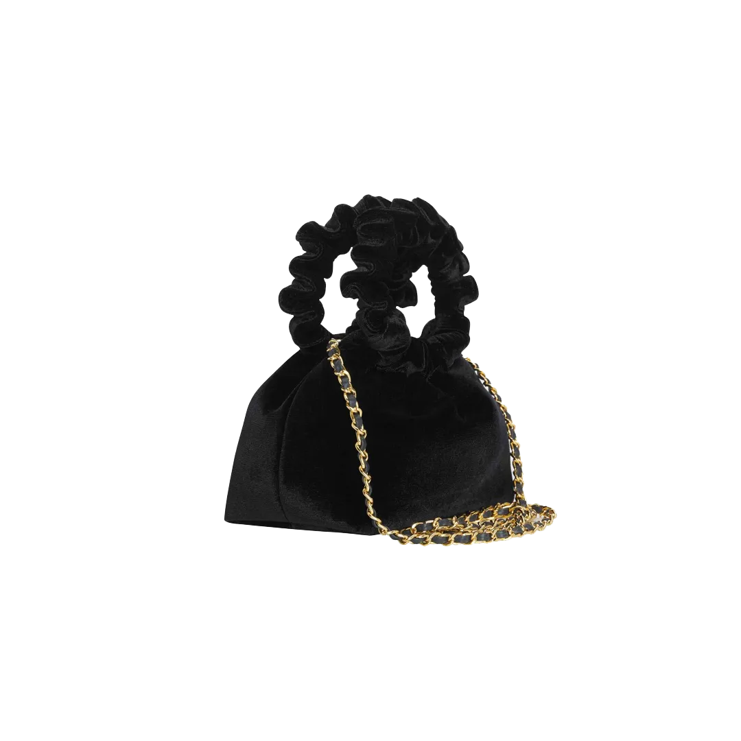 Black Velvet Cloud Bag(Final Sale)