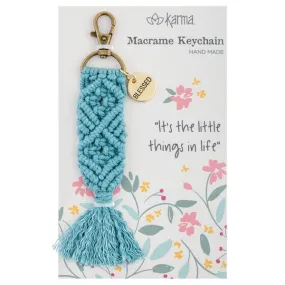 Blessed Macrame Keychainb