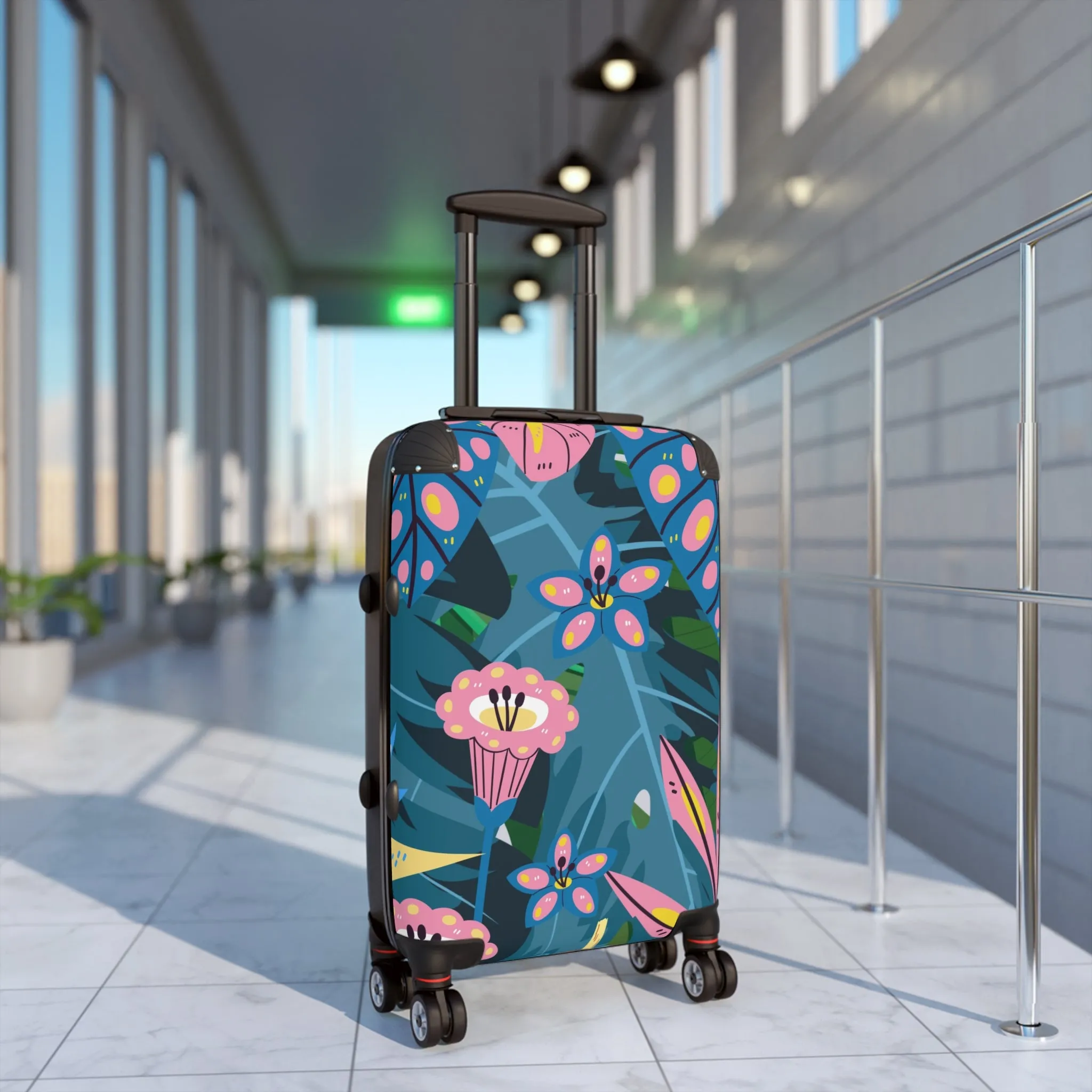 Boho Bliss Jungle Suitcase, Tropical Designer Suitcase