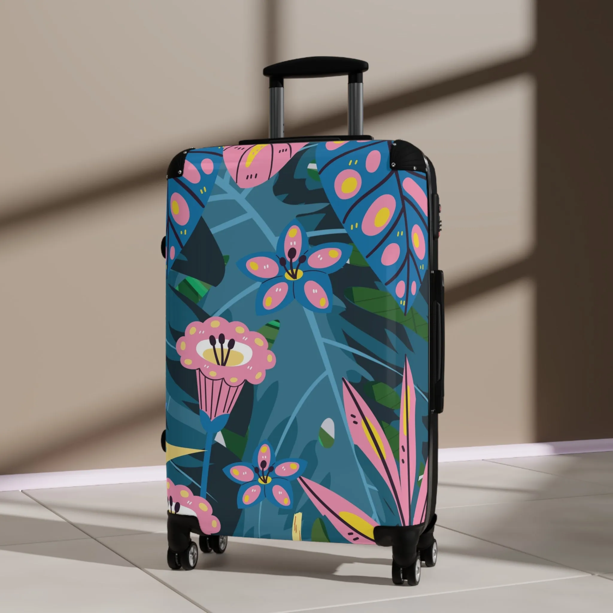 Boho Bliss Jungle Suitcase, Tropical Designer Suitcase