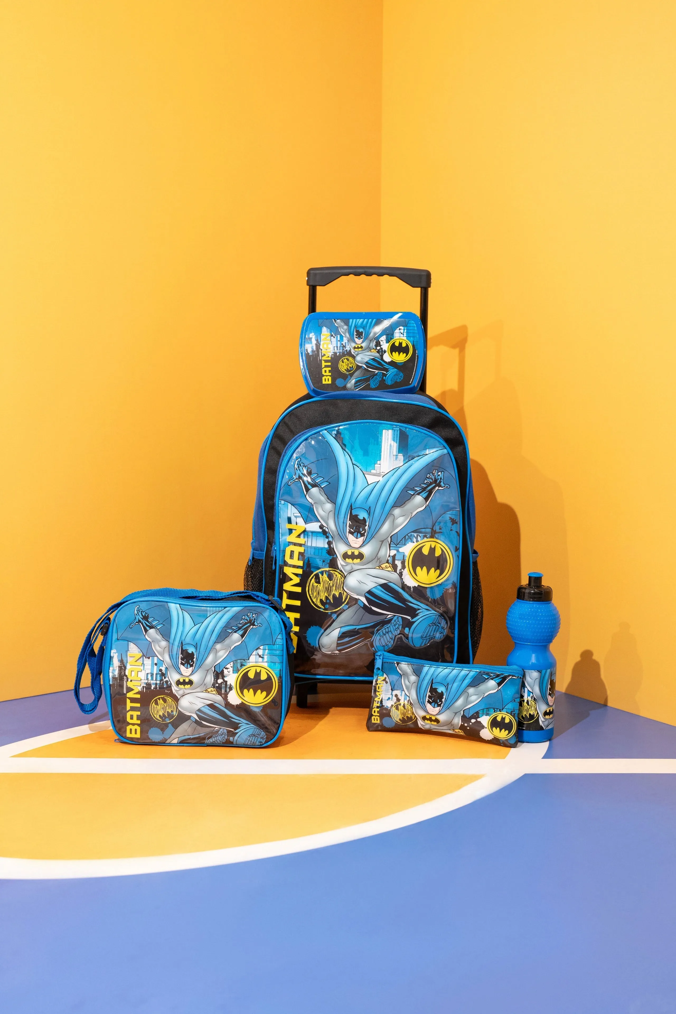 Boys Blue Cocomelon Print Trolley Set (5 Piece)