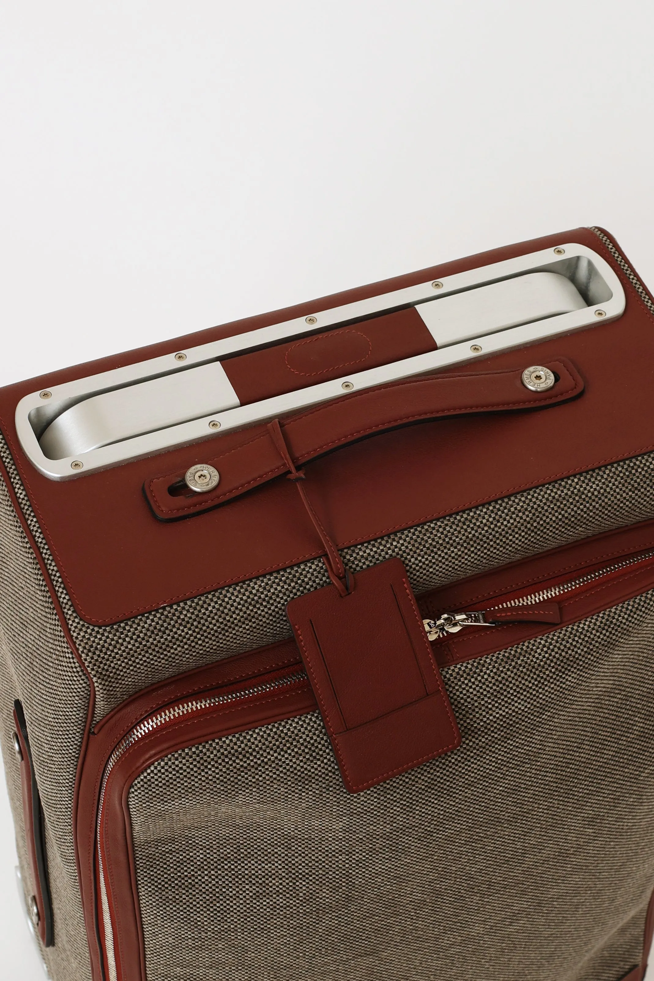 Brown & Grey Caleche Express Rolling Suitcase