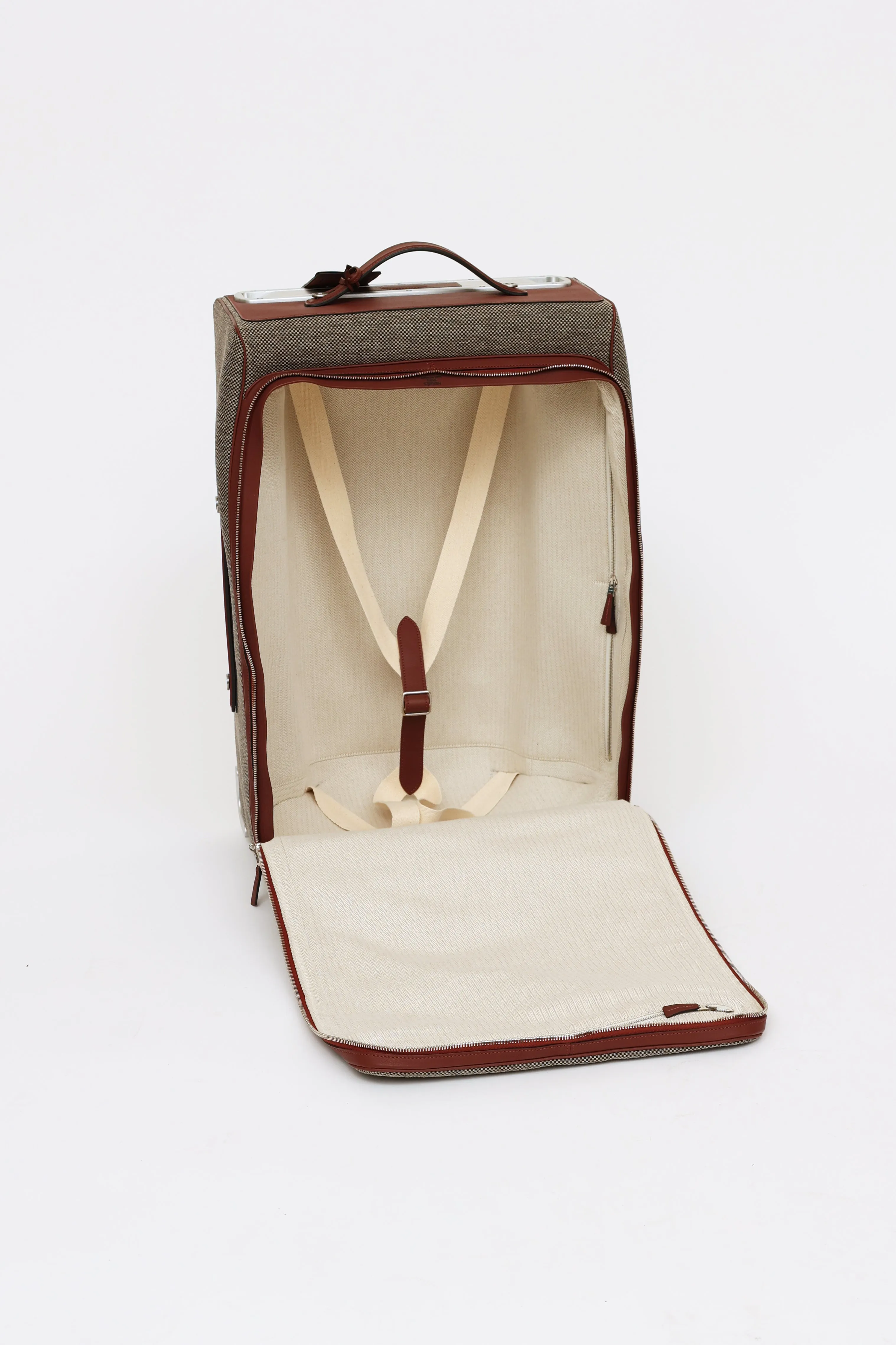 Brown & Grey Caleche Express Rolling Suitcase