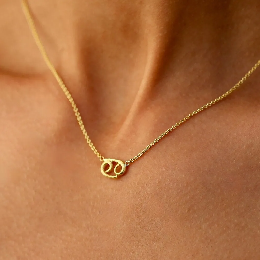 Cancer 14K Gold Vermeil Necklace