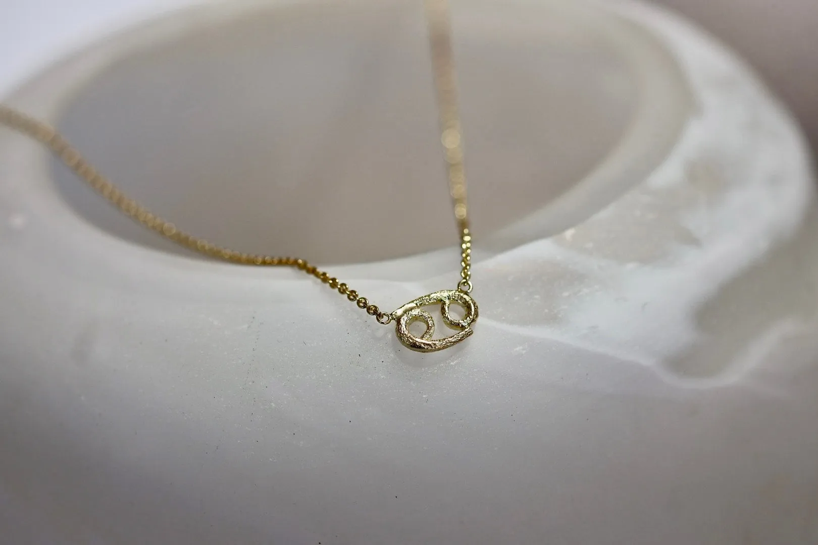 Cancer 14K Gold Vermeil Necklace