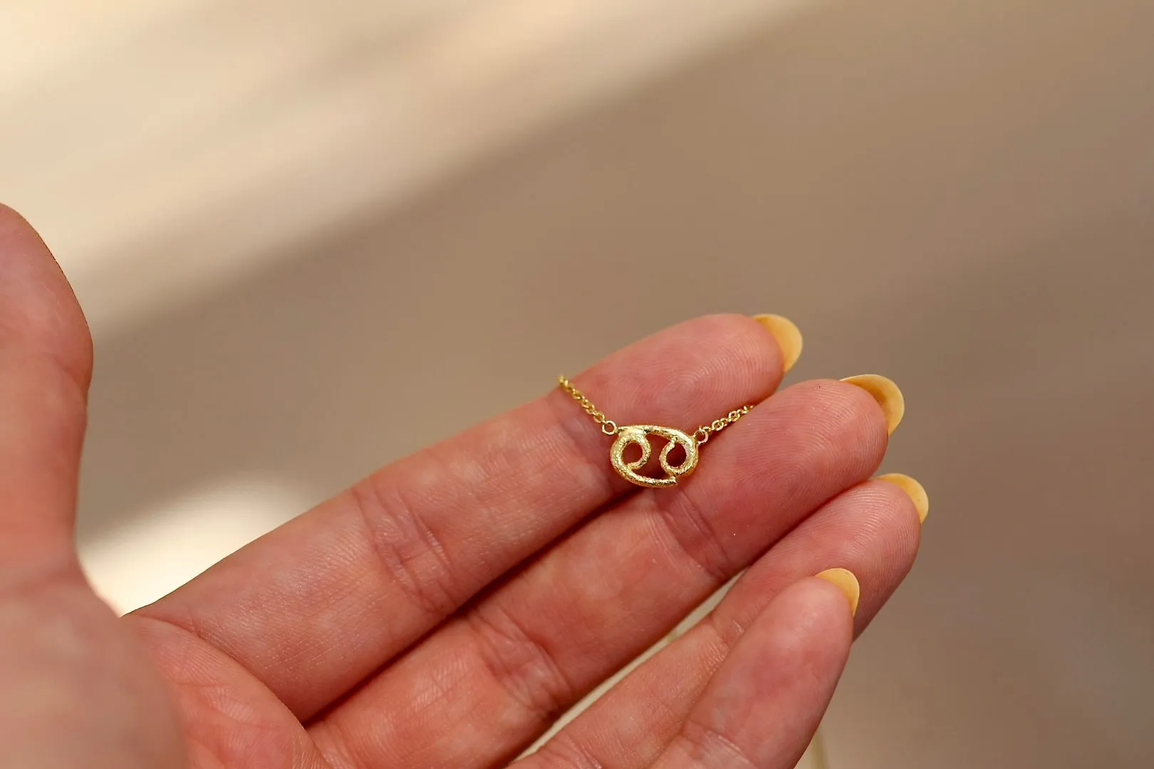 Cancer 14K Gold Vermeil Necklace