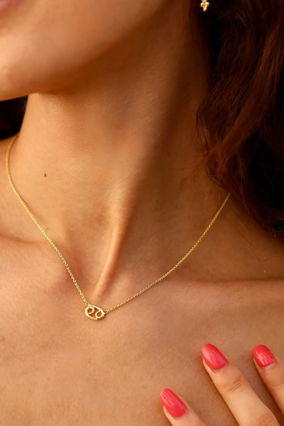 Cancer 14K Gold Vermeil Necklace