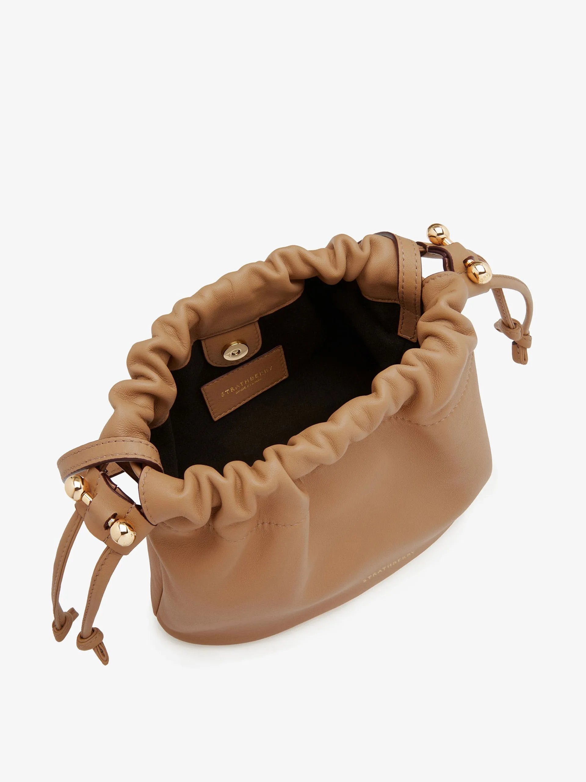 Caramel Charlotte drawstring bag