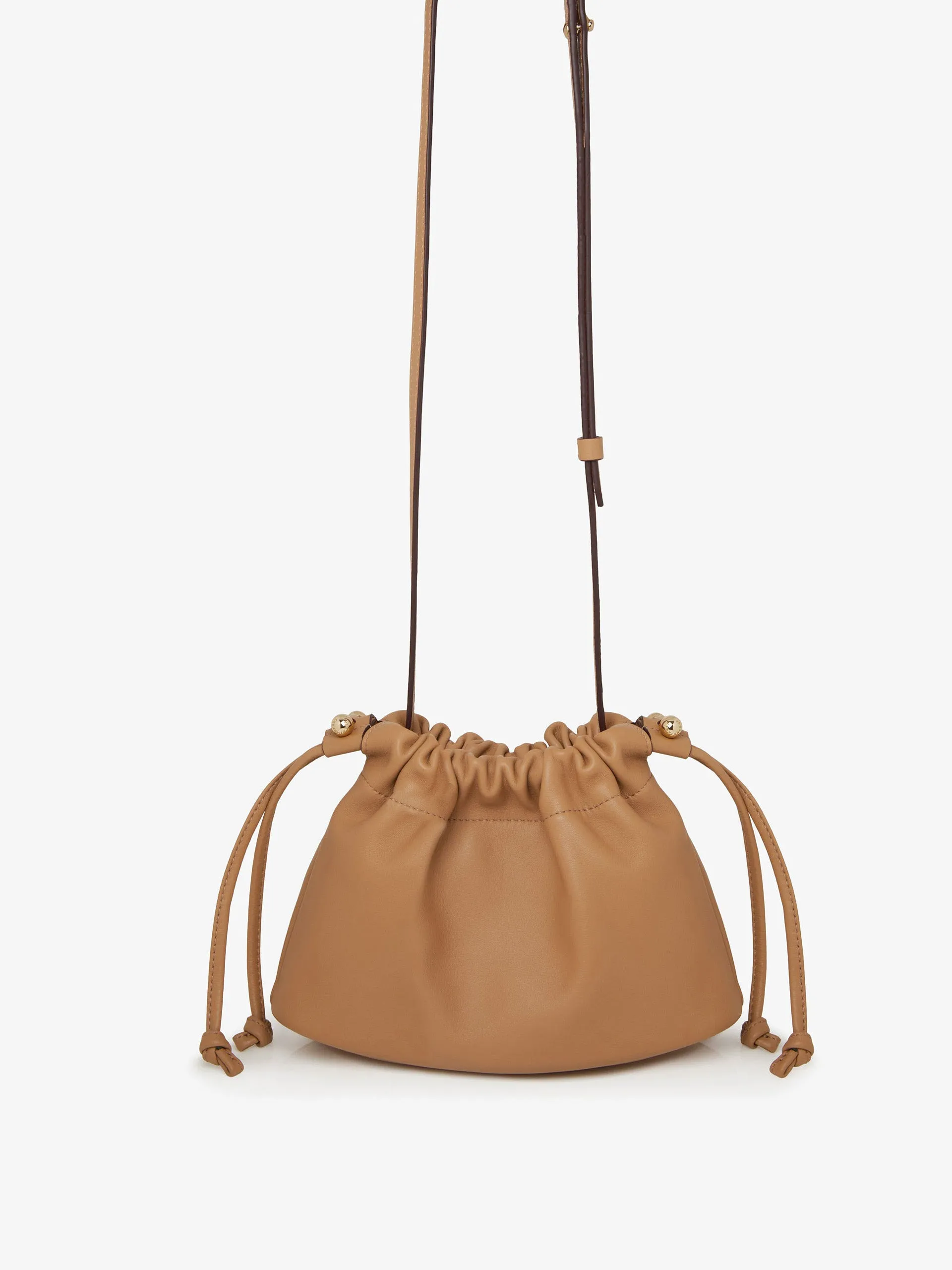 Caramel Charlotte drawstring bag