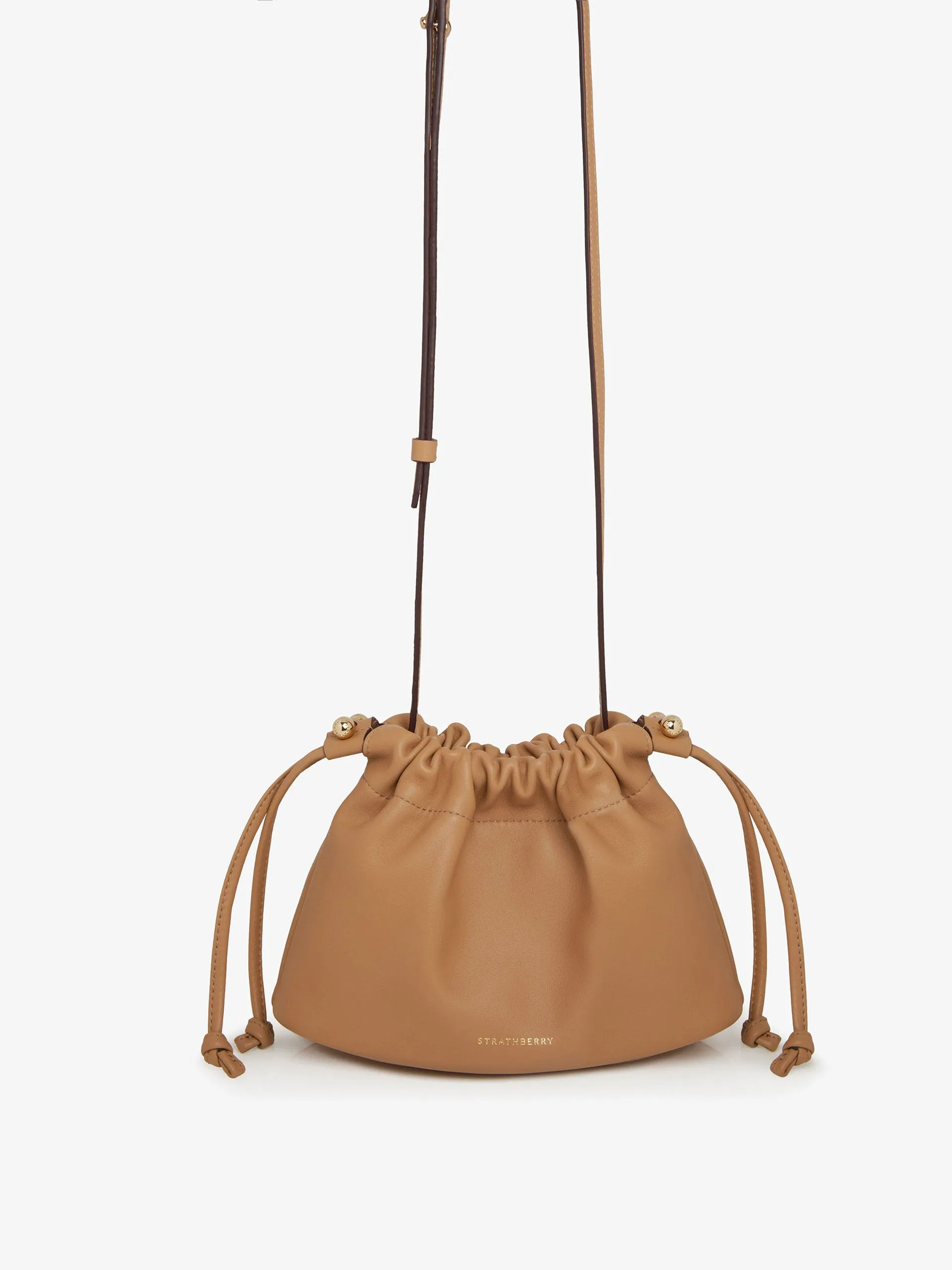 Caramel Charlotte drawstring bag