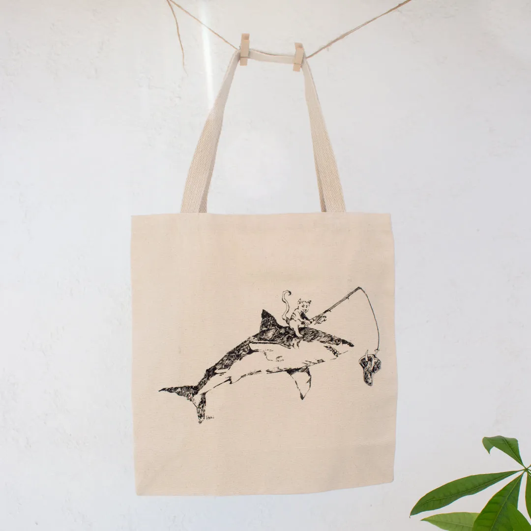 Cat Shark | Globe Logo Tote