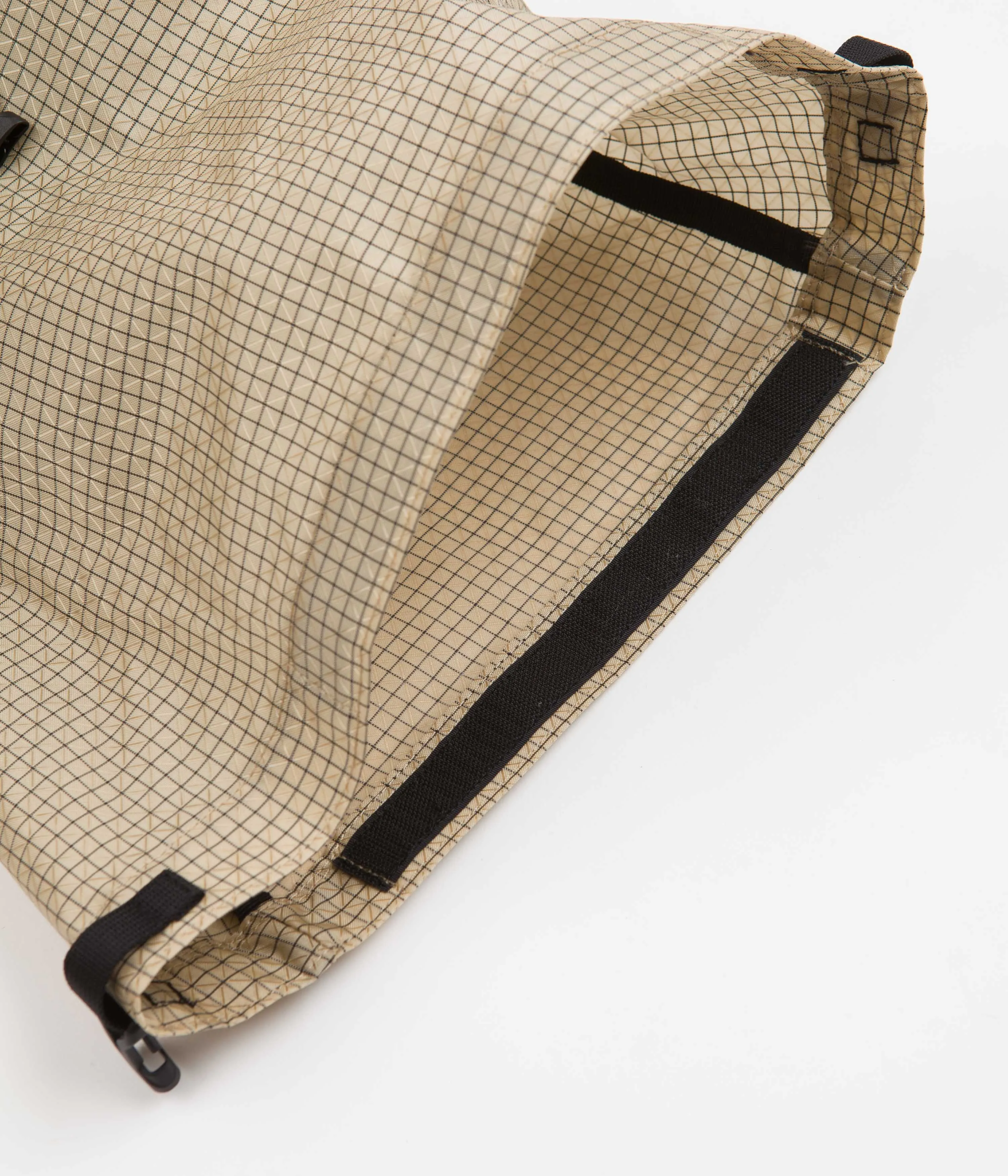 Cayl Gaya Roll Top B-Grid Mesh Backpack - Beige