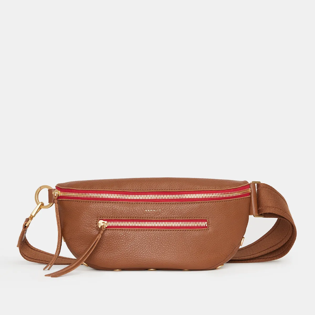 Charles Mahogany Pebble Crossbody