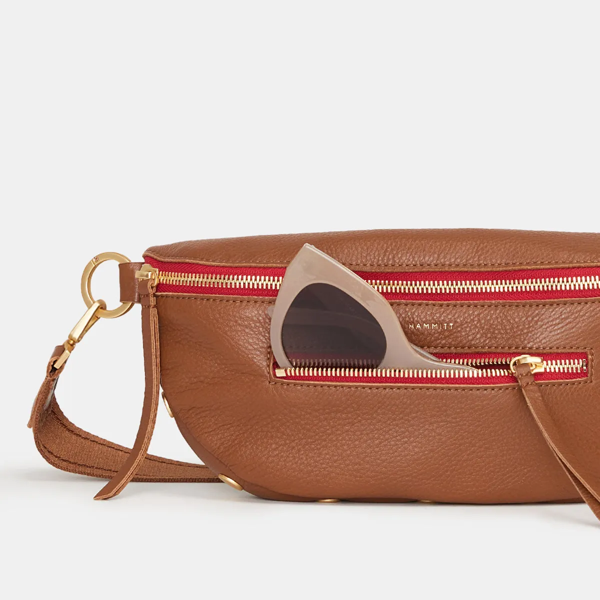 Charles Mahogany Pebble Crossbody