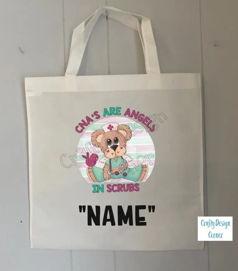 CNA's Are Angels in Scrubs Tote Bag